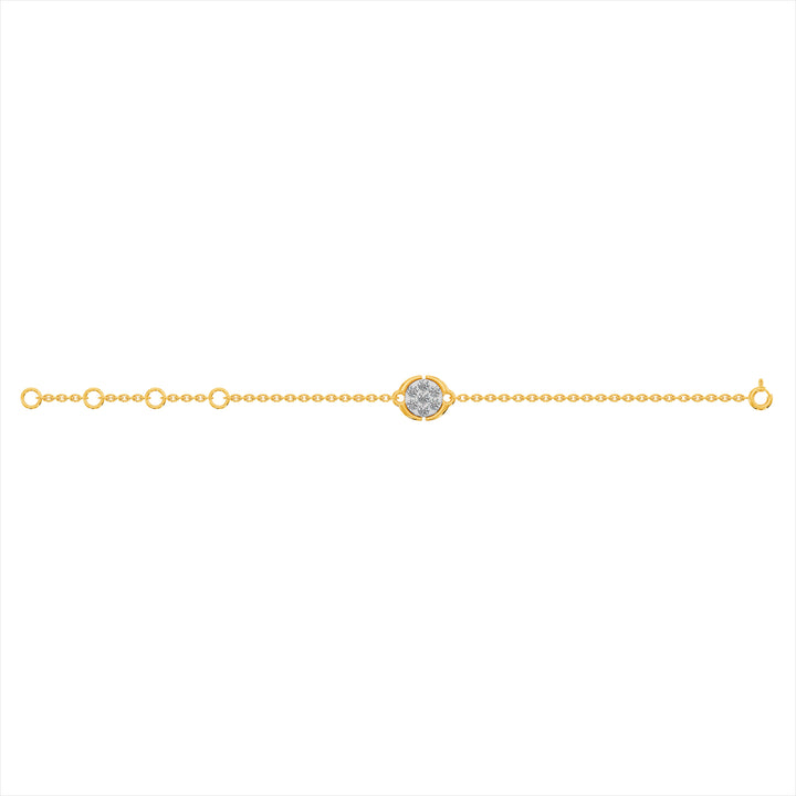 Stella Coin 9KT Gold Lab Grown Diamond Bracelet - 4 