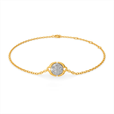 Stella Coin 9KT Gold Lab Grown Diamond Bracelet