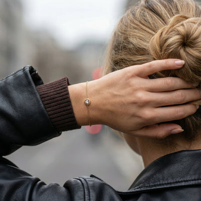 Cherished Heart 9KT Gold Lab Grown Diamond Bracelet