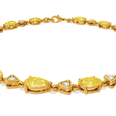 Zest Yellow Bloom 9KT Gold Lab Grown Diamond Bracelet