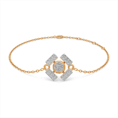 Imperial Art 9KT Gold Lab Grown Diamond Bracelet