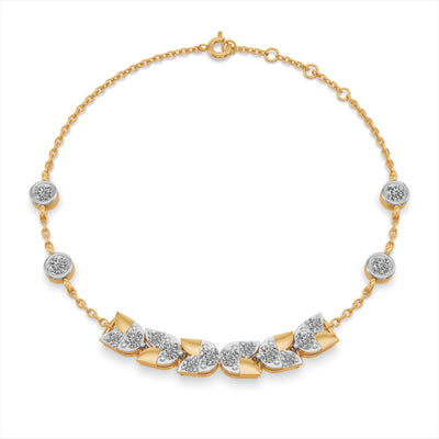 Connected Spark 9KT Gold Laboratory Grown Diamond Bracelet