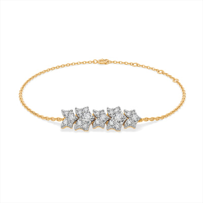 Unity Mosaic 9KT Gold Lab Grown Diamond Bracelet