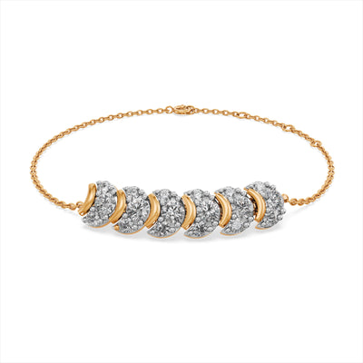 Everlink 9KT Gold Lab Grown Diamond Bracelet