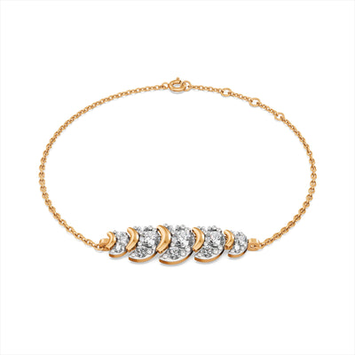 Serene Charm 9KT Gold Lab Grown Diamond Bracelet