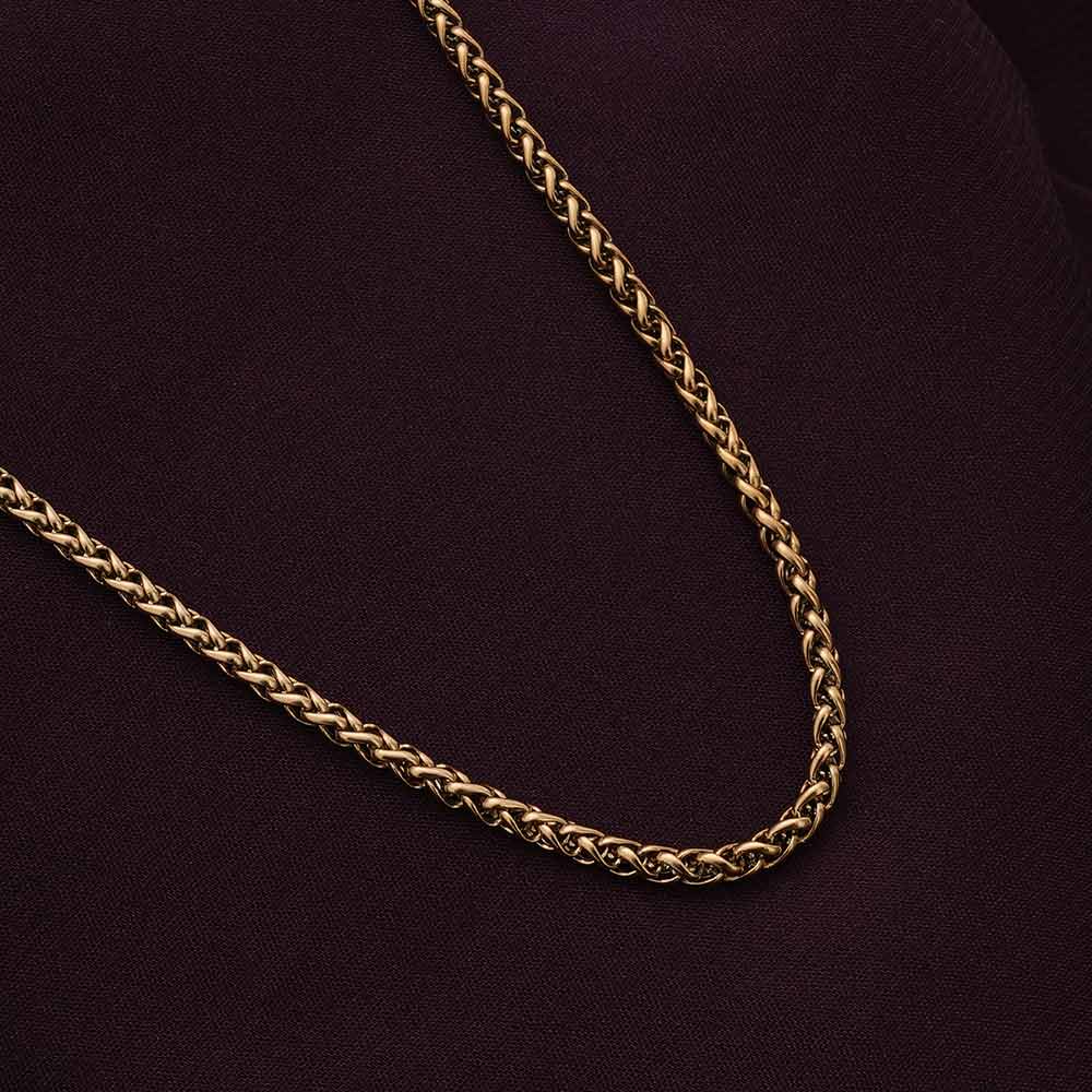 Buy Wheat Chain Necklace Gold Plating – PALMONAS