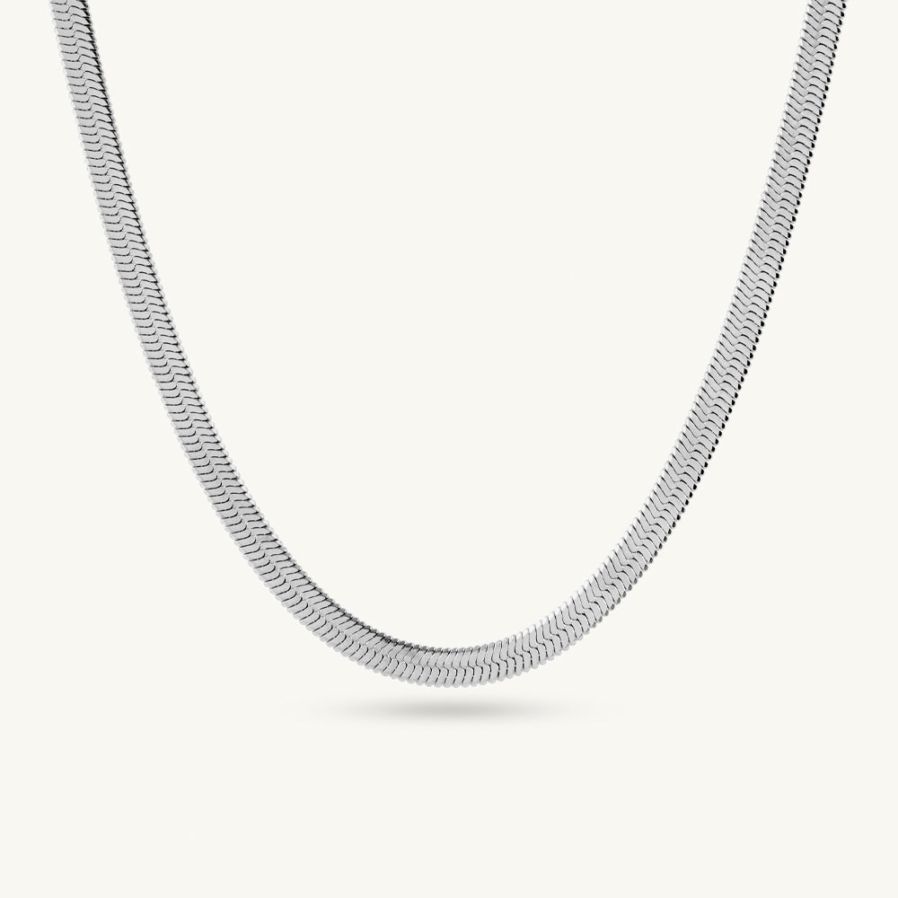 Snake Chain | Rhodium Plated | 6 MM - Image 1