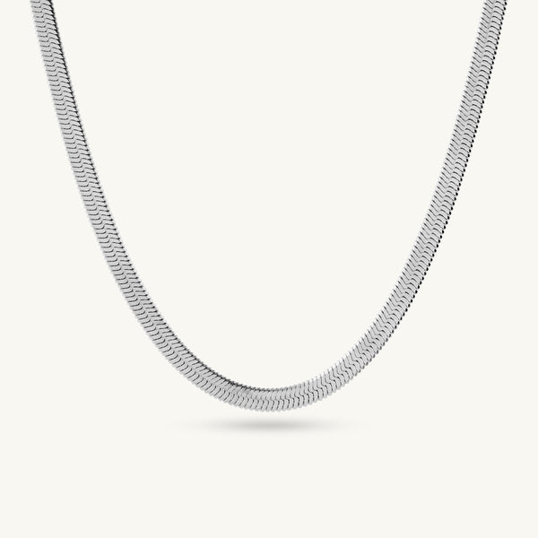 Snake Chain | Rhodium Plated | 6 MM - Image 1