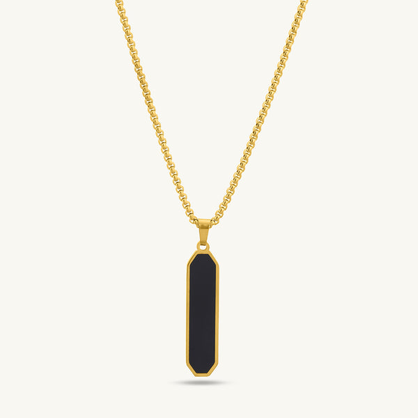 Midnight Prism Necklace- Gold