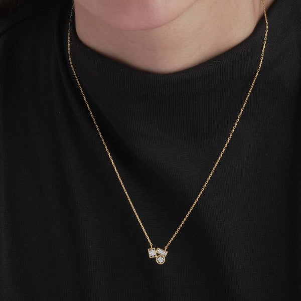 Symphony Of Stones Lab Grown Diamond + Gold Vermeil Necklace