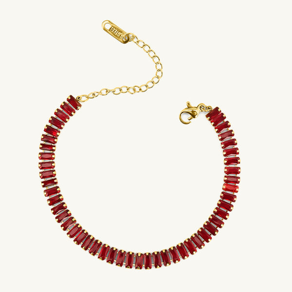 Red Radiance Statement Bracelet