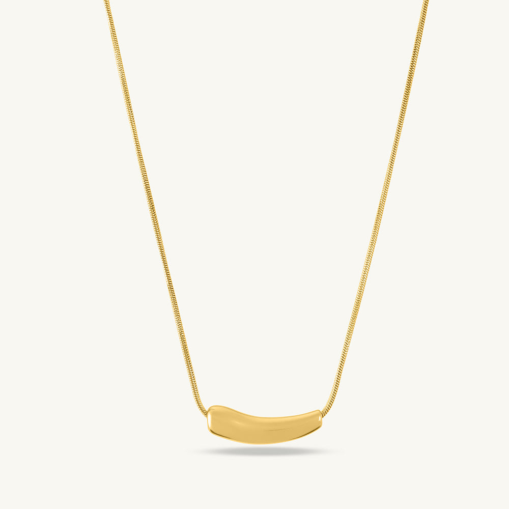Egg Plant Pendant Necklace