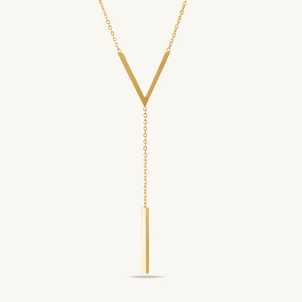 V Shaped Pendant Necklace