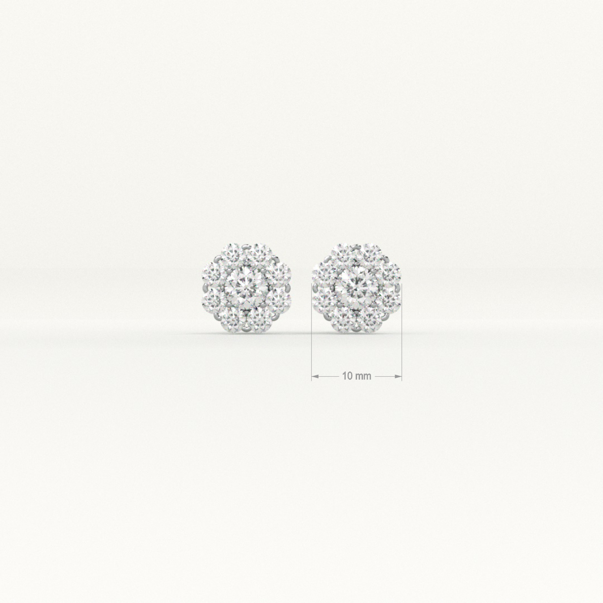 Dazzling Halo Stud Earrings - view 3