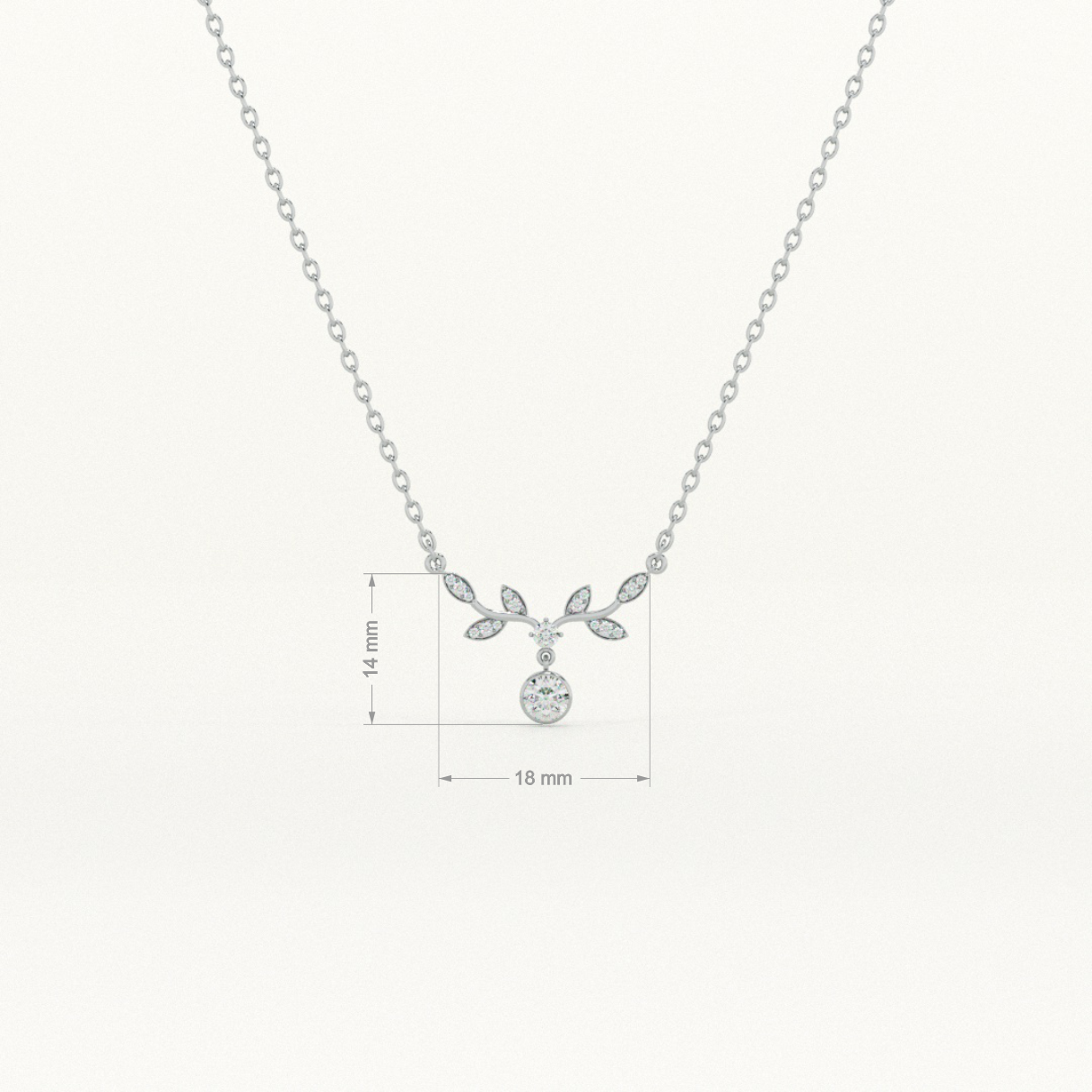 Twilight Bloom 925 Sterling Silver Necklace - view 3