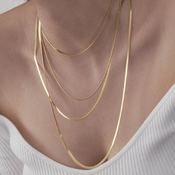 Layered Snake Gold Chain