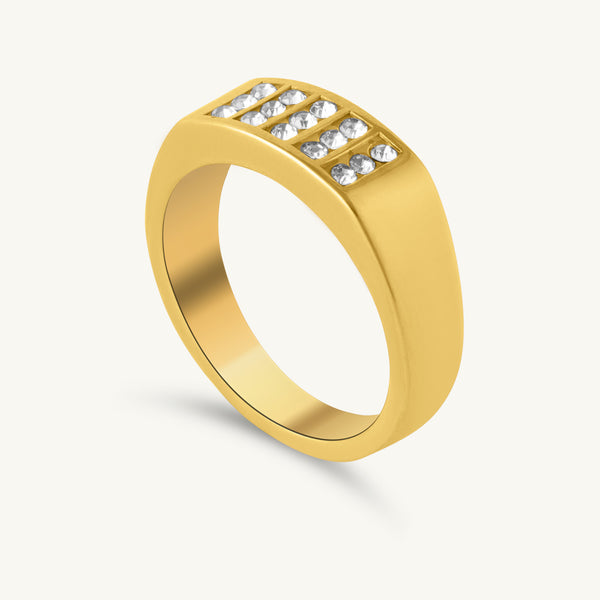 Eterna Line Crystal Ring