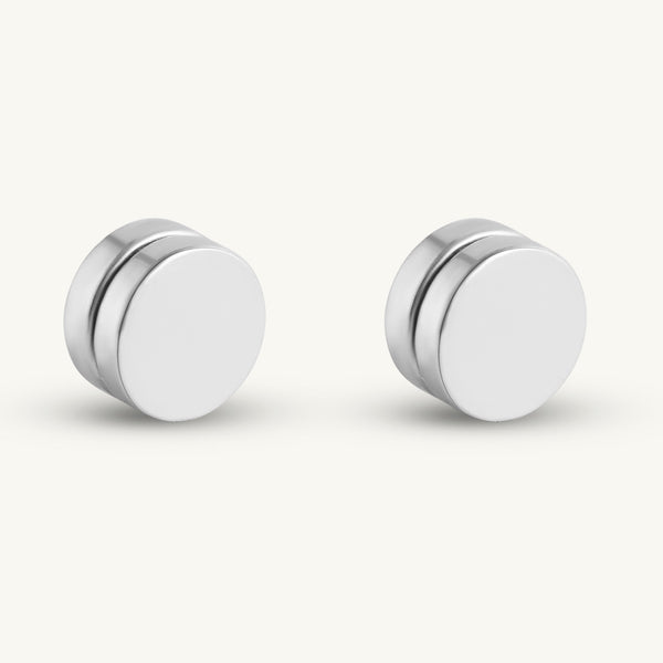 Piercing-Free Magnetic Silver Studs