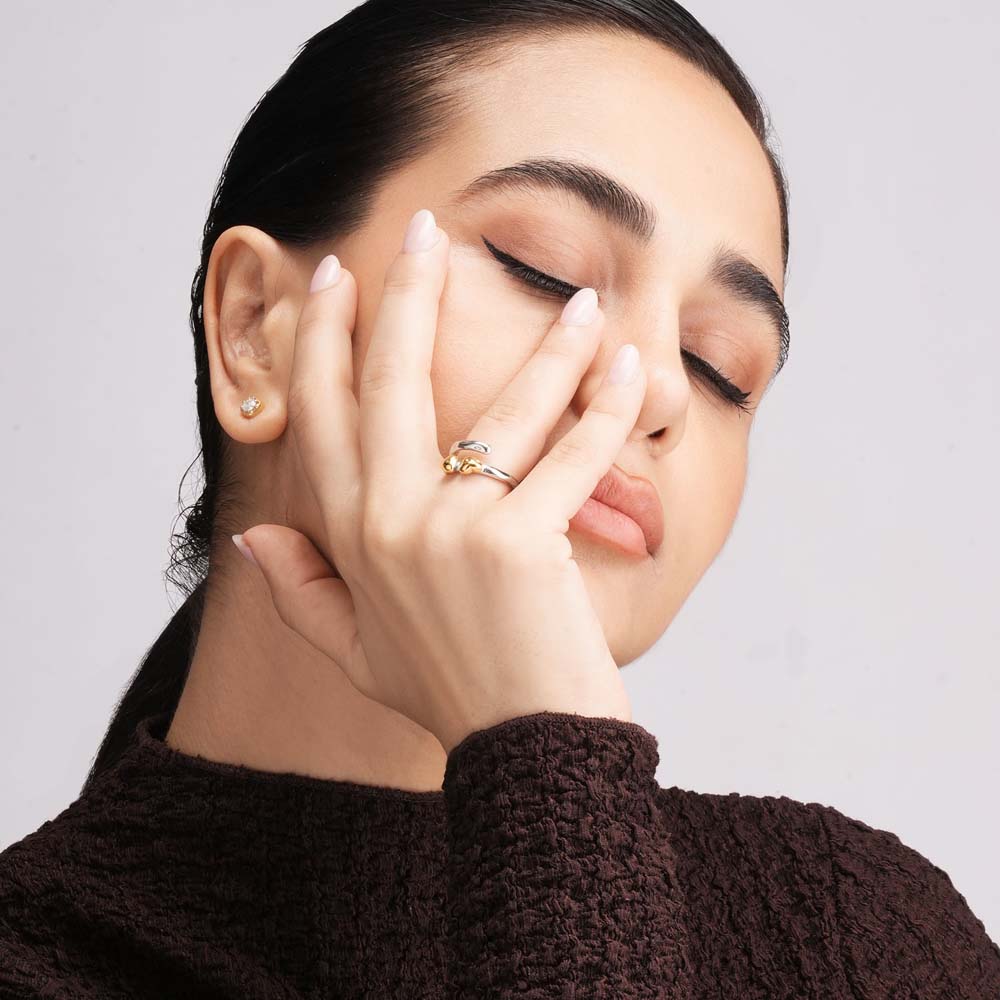 Twin Heartbud Wrap Ring - view 6