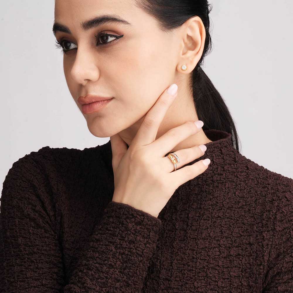 Twin Heartbud Wrap Ring - view 3