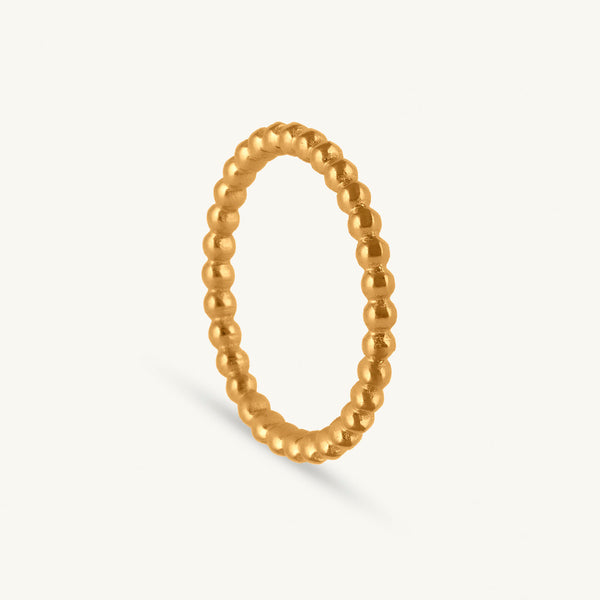 Classic Beaded Stack Ring