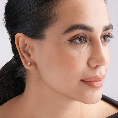 Classic 9KT Gold Lab Grown Diamond Studs for Multiple Piercings