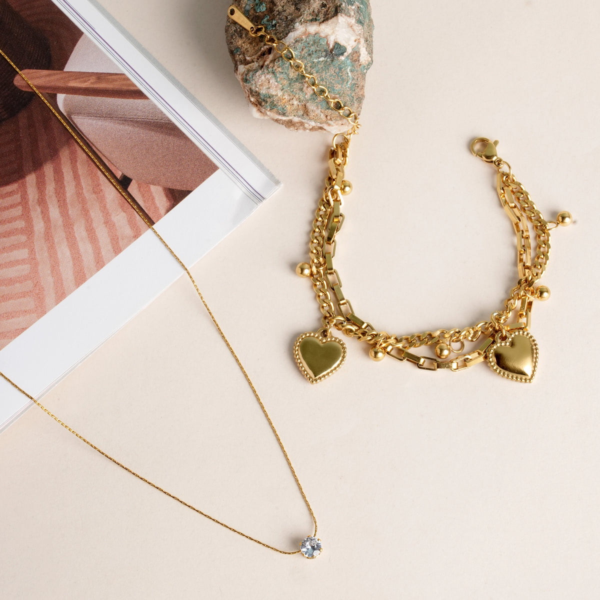 Sparkling Layered Heart Set