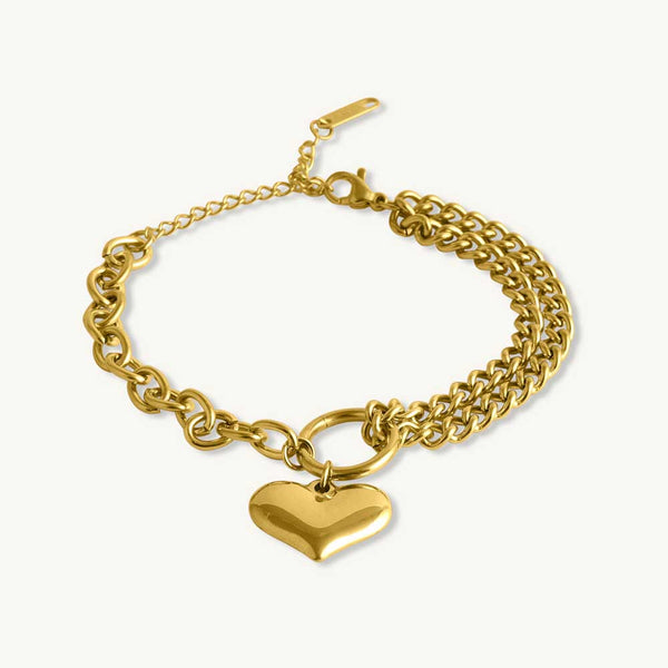 Bold Heart Bracelet