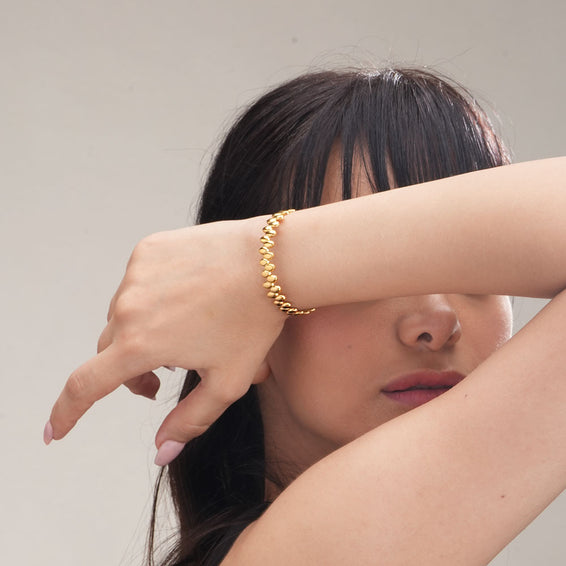 Adjustable Gold Cuff Bracelet