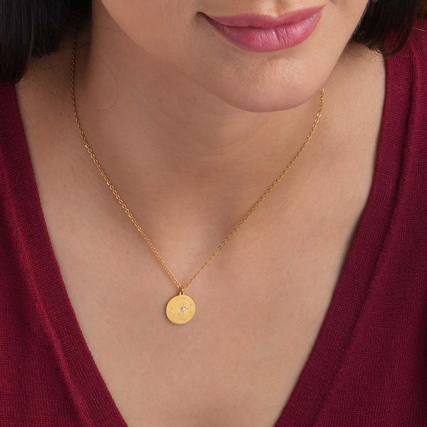 Star With Tiny Pearl Necklace - Image 1