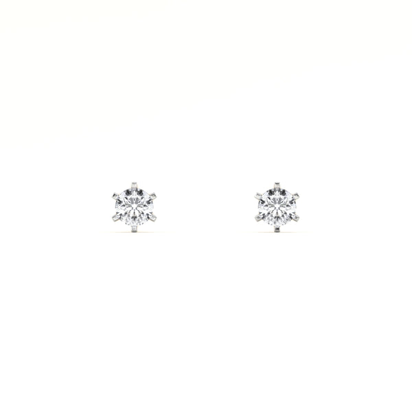 Lustre Pin 9KT Gold Lab Grown Diamond Stud Earring