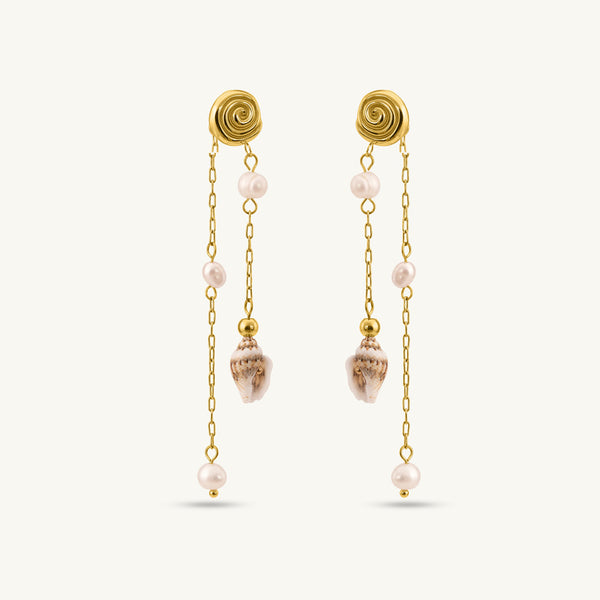 Sea Drift Pearl Drop Earrings