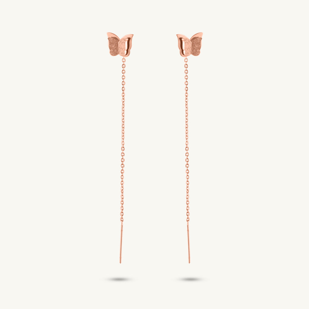 Butterfly Silhouette Dangle Earring