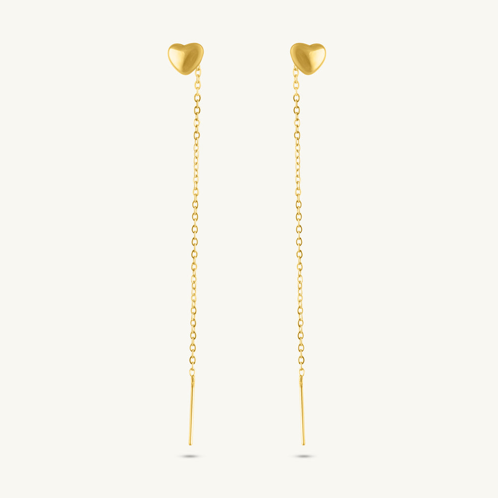 Linear Heart Charm Dangles