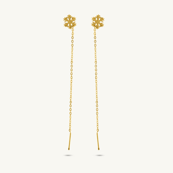Golden Blossom Chain Dangles