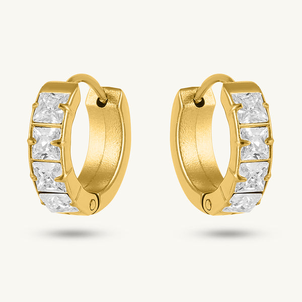 Sparkling Pavé Hoop Earring