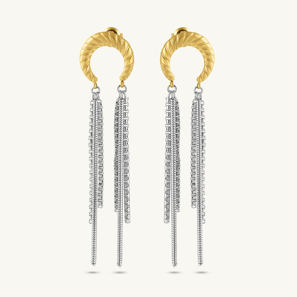 Fringe Cascade Dangle Earrings