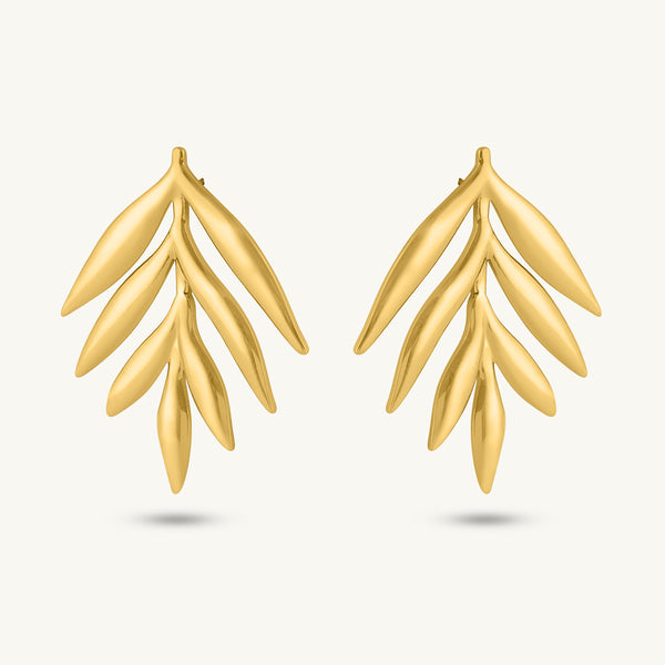 Falling Leave Stud Earring