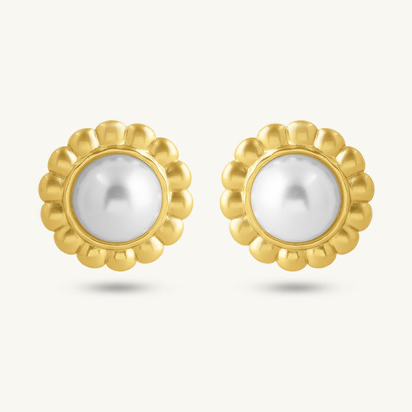 Heritage Pearl Flower Studs