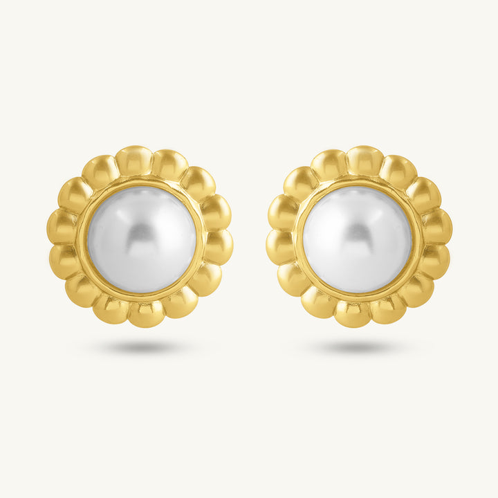 Heritage Pearl Flower Studs