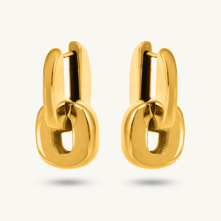 Chunky Link Hoop Earring