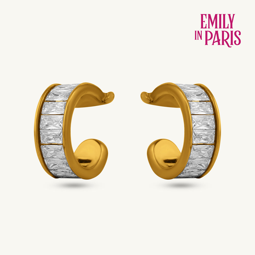 Baguette Glow Cuff Earrings