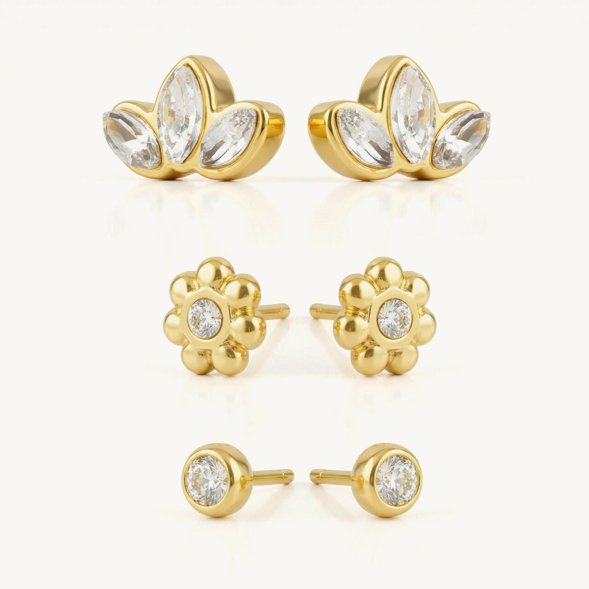 Fairy Dust Crown & Stud Earring Set