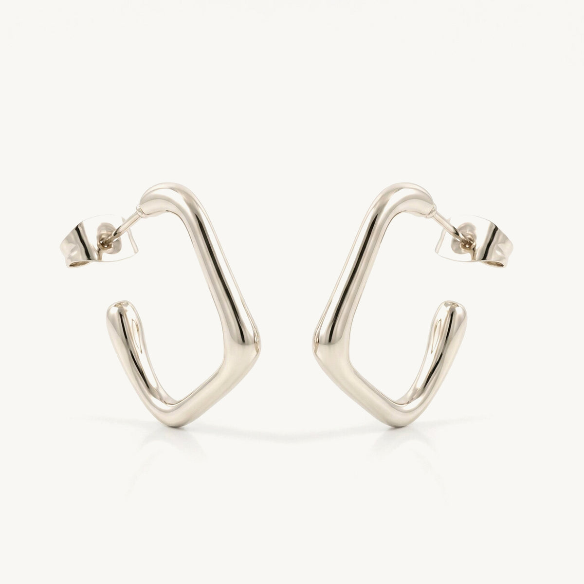 Modern Curve Half Hoop Earring