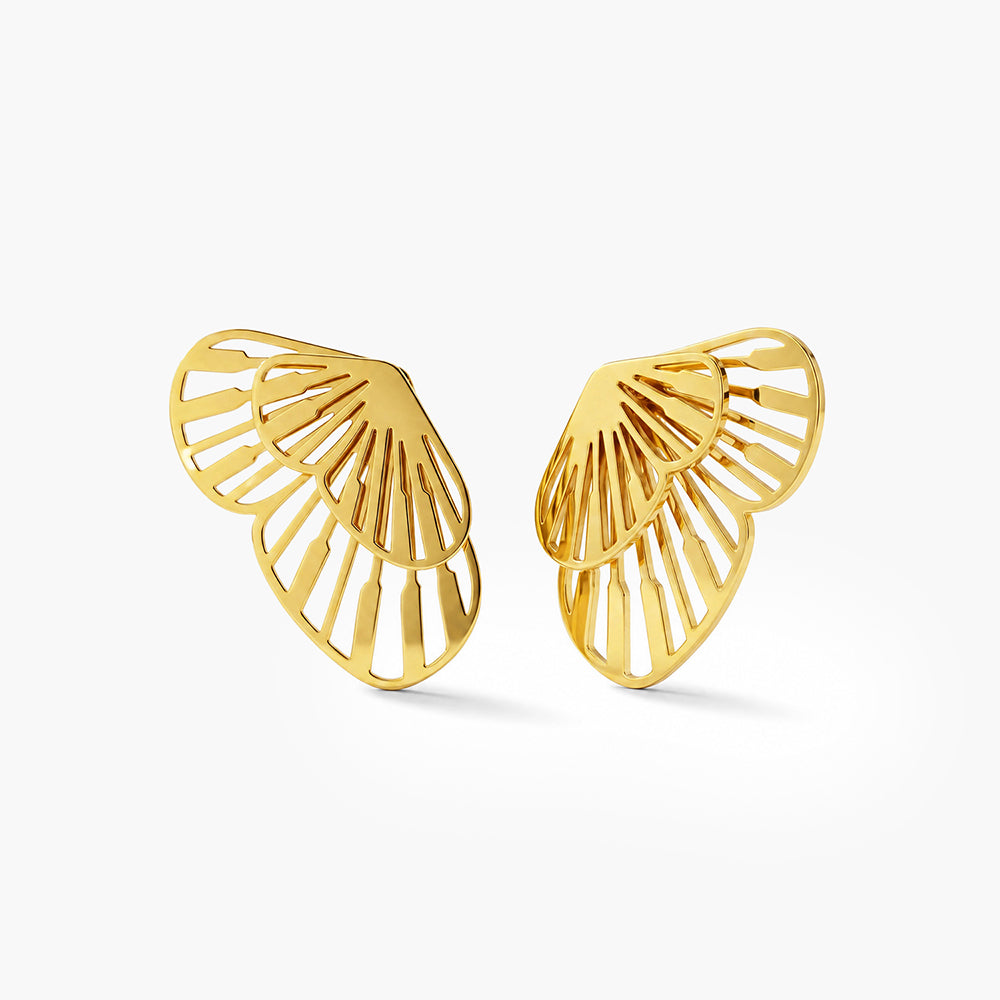 Butterfly Wing Stud Earrings