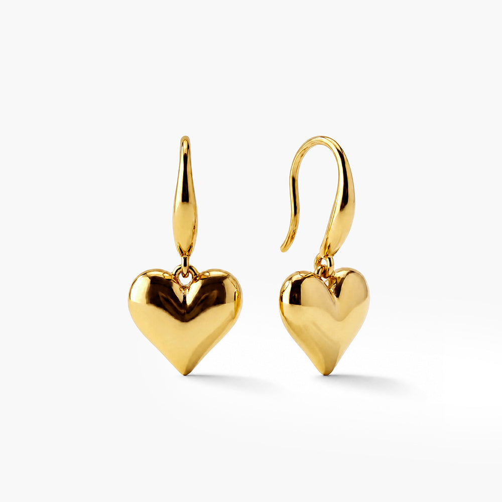 Dangling Heart Earrings