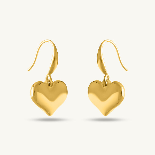 Dangling Heart Earrings