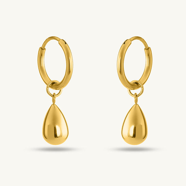 Waterdrop Hoop Earrings