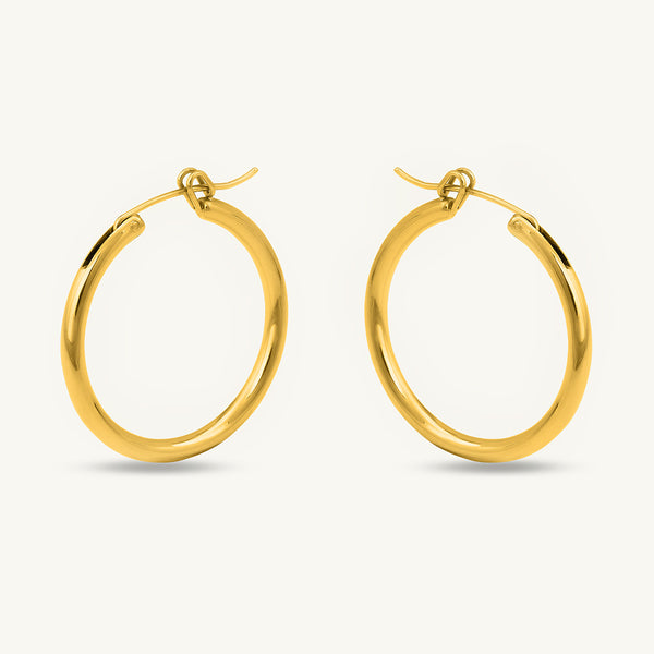 Golden Halo Hoops