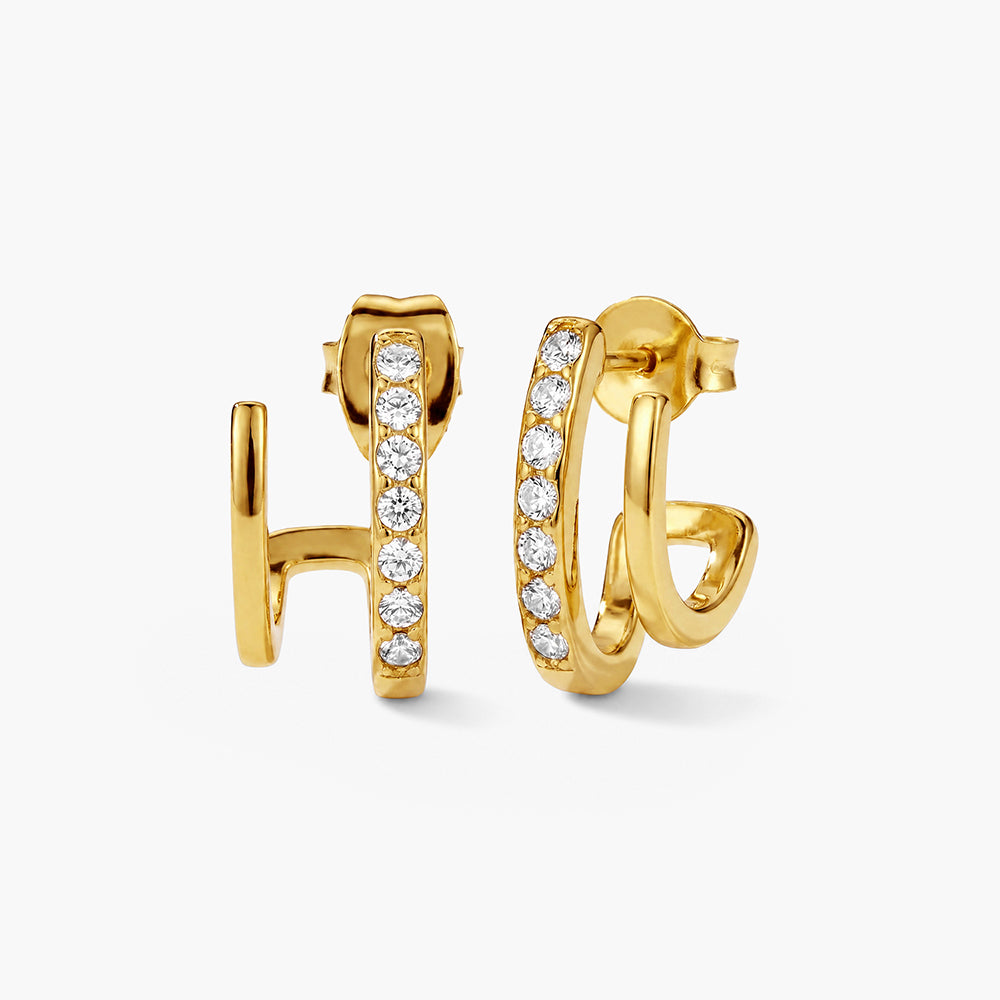Crystal Curve Earrings